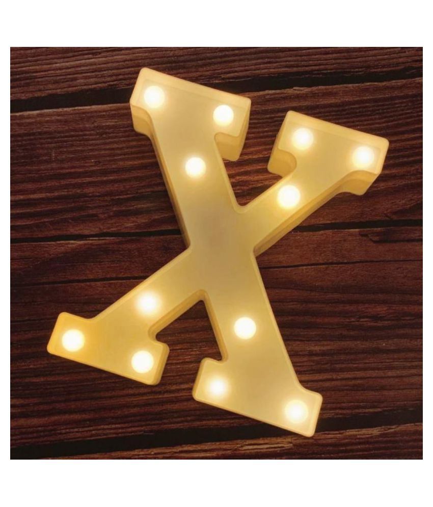     			MIRADH LED Marquee Letter Light,(Letter-X) LED Strips