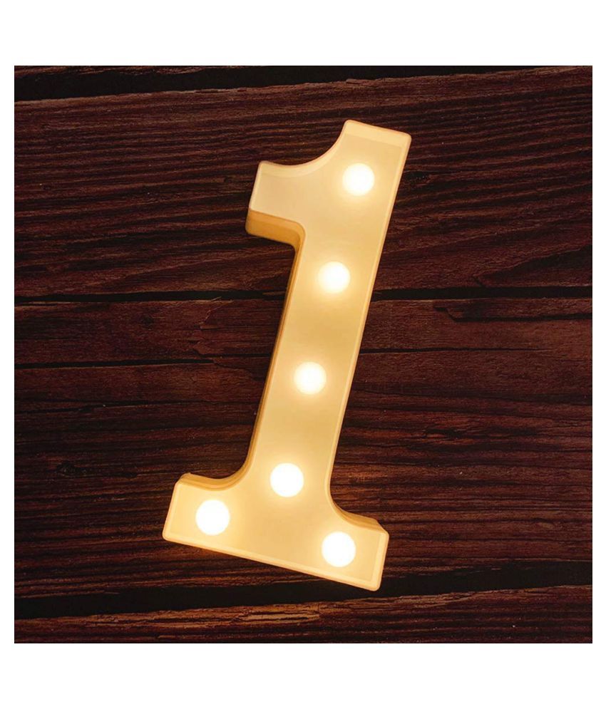     			MIRADH LED Marquee Lights, Sign Number-1 , LED Strips Yellow