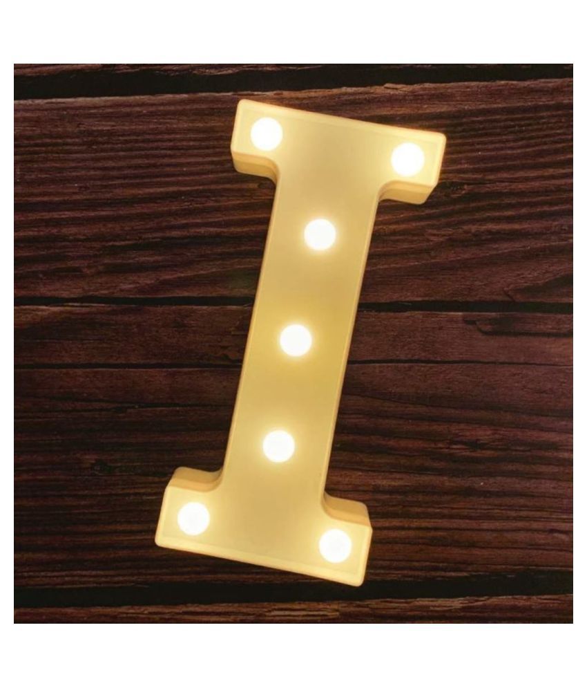     			MIRADH Led Marquee Letter Light(Letter-I) LED Strips