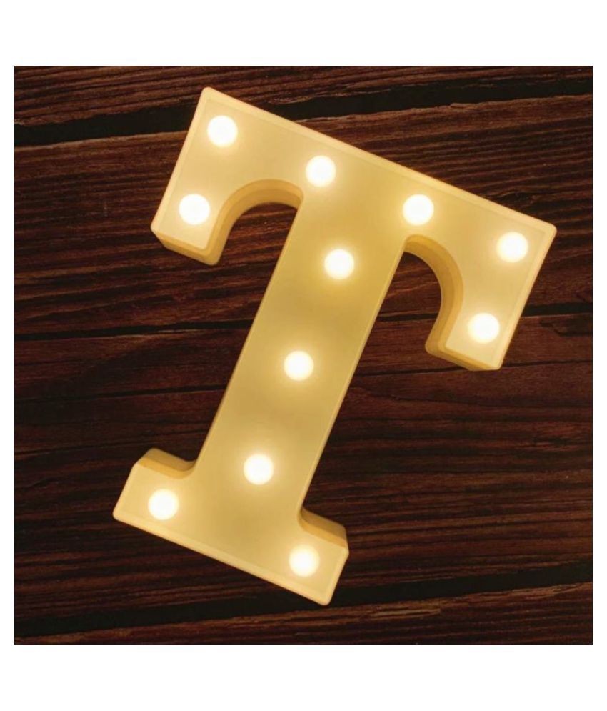     			MIRADH Led Marquee Letter Light(Letter-T) LED Strips