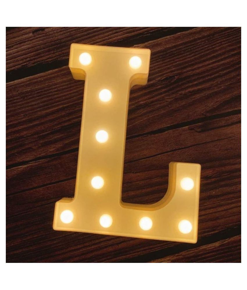     			MIRADH Led Marquee Letter Light,(Letter-L) LED Strips