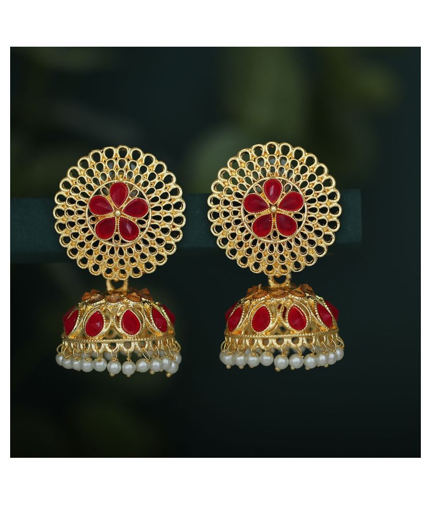 Sukkhi Glamorous Gold Plated Pearl Jhumki Earring for Women