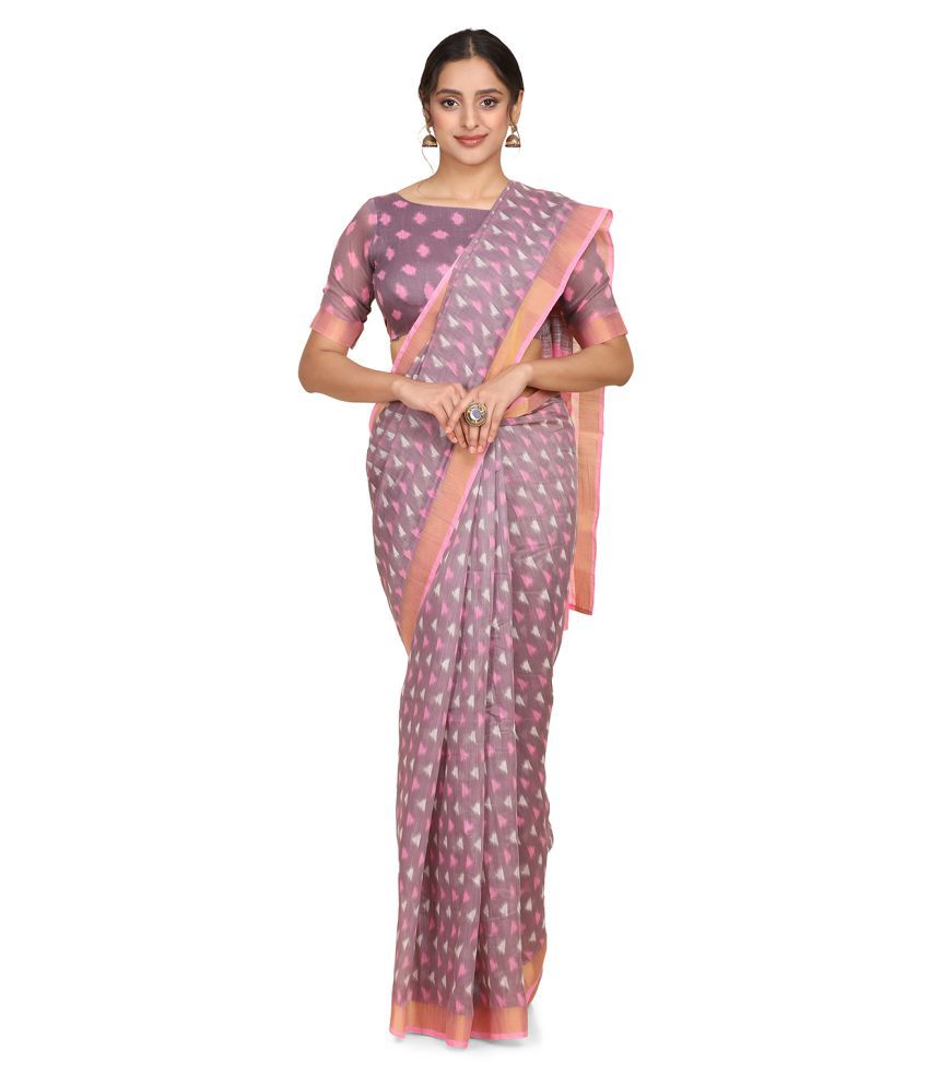     			Aarrah Pink Art Silk Saree - Single