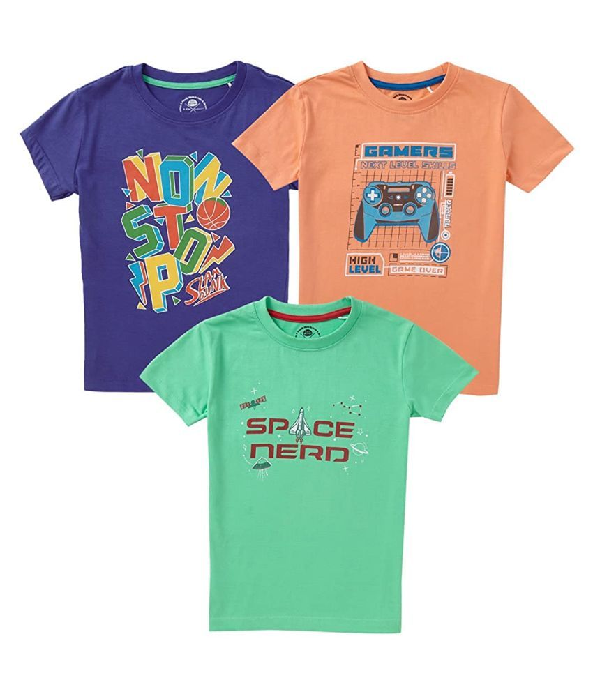     			Cub Mcpaws Pack of 1 Boys Cotton Blend T-Shirt ( Multi Color )