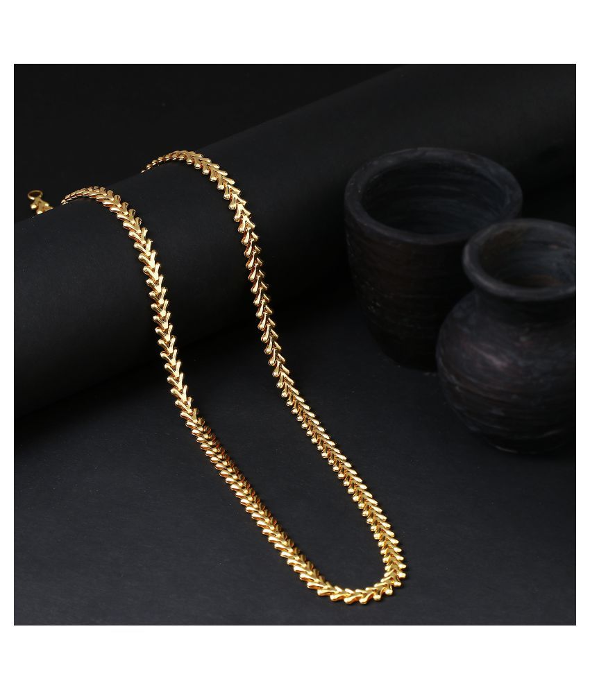     			Sukkhi Sparkling Gold Plated Chain for Men