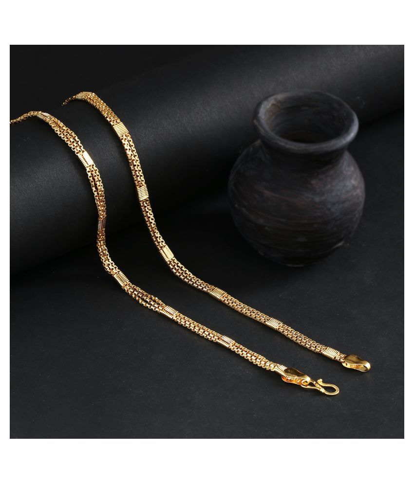     			Sukkhi Spectacular Gold Plated Unisex Box chain