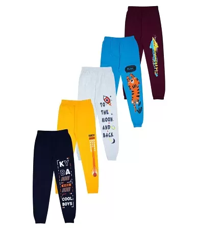 KYDA KIDS® 100% Cotton Kids Casual Printed Track Pant for Boys