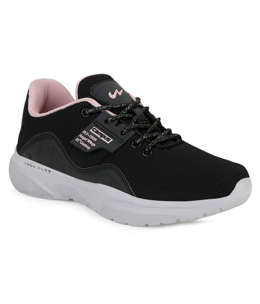     			Campus Black Running Shoes