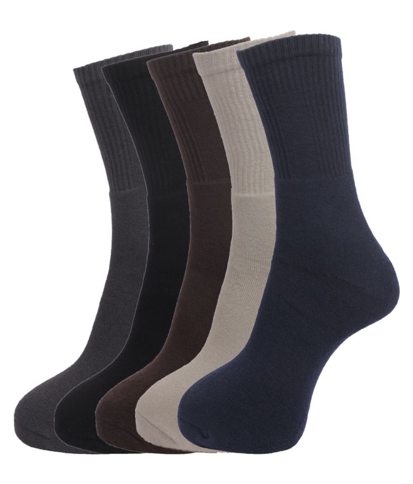     			Dollar Socks Multi Casual Full Length Socks Pack of 5