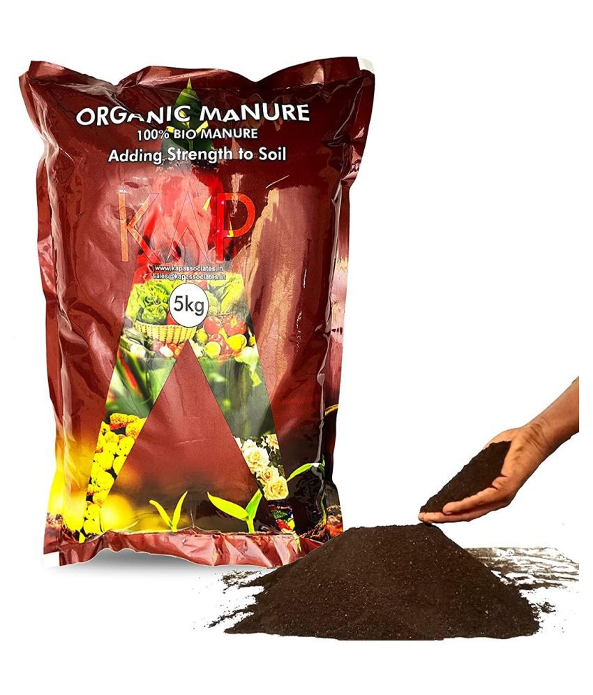 KAP Organic Manure for Home and Kitchen Garden Plants - 5 KG Pouch