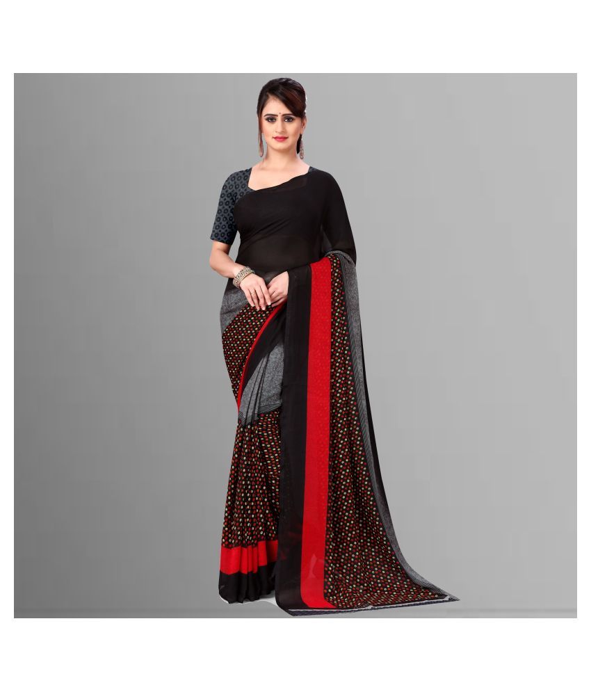     			Anand Sarees - Multicolor Georgette Saree With Blouse Piece (Pack of 1)