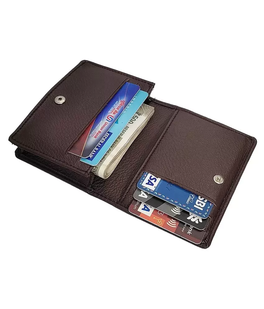 Buy Adamis Blue Colour Pure Leather Wallet for Men (W325) Online