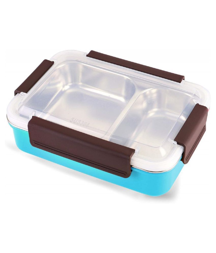 S R EXCLUSIVE Blue Stainless Steel Lunch Box