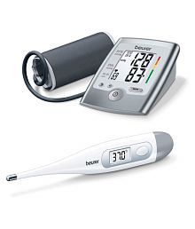 Beurer BM-35 Upper Arm Blood Pressure Monitor + FT 09 digital thermometer gift
