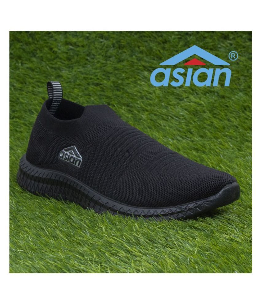     			ASIAN  Black  Men's Sports Running Shoes