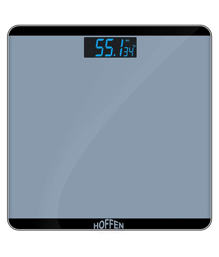     			Hoffen Electronic Digital LCD Body Weighing Scales HO-18 Grey