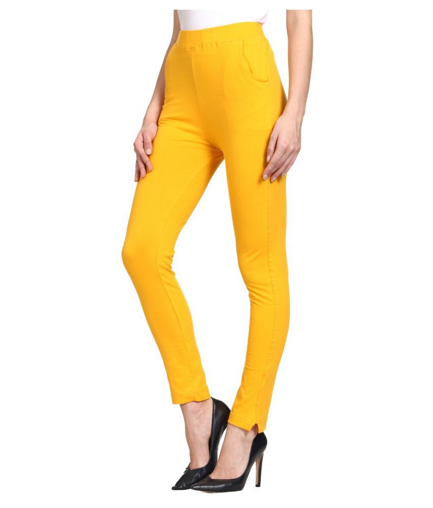 yellow jeggings