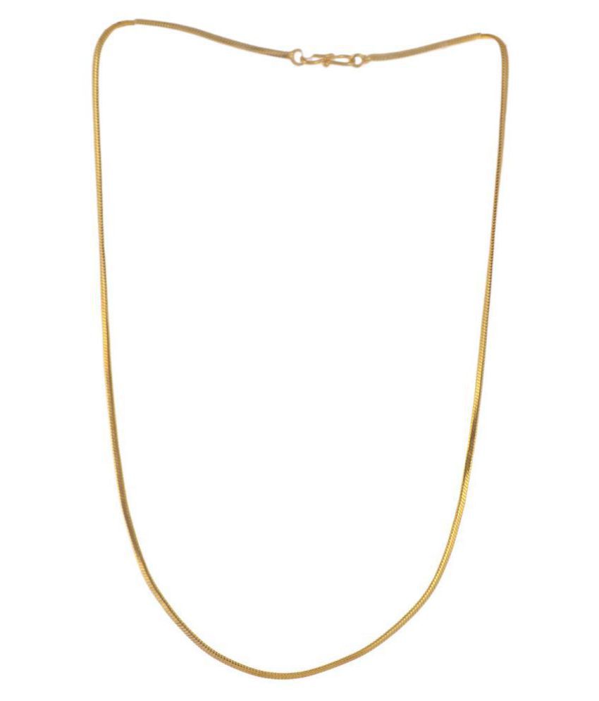     			Soni Jewellery 24 Inch & 22K Gold Plated Chain Unisex Necklace