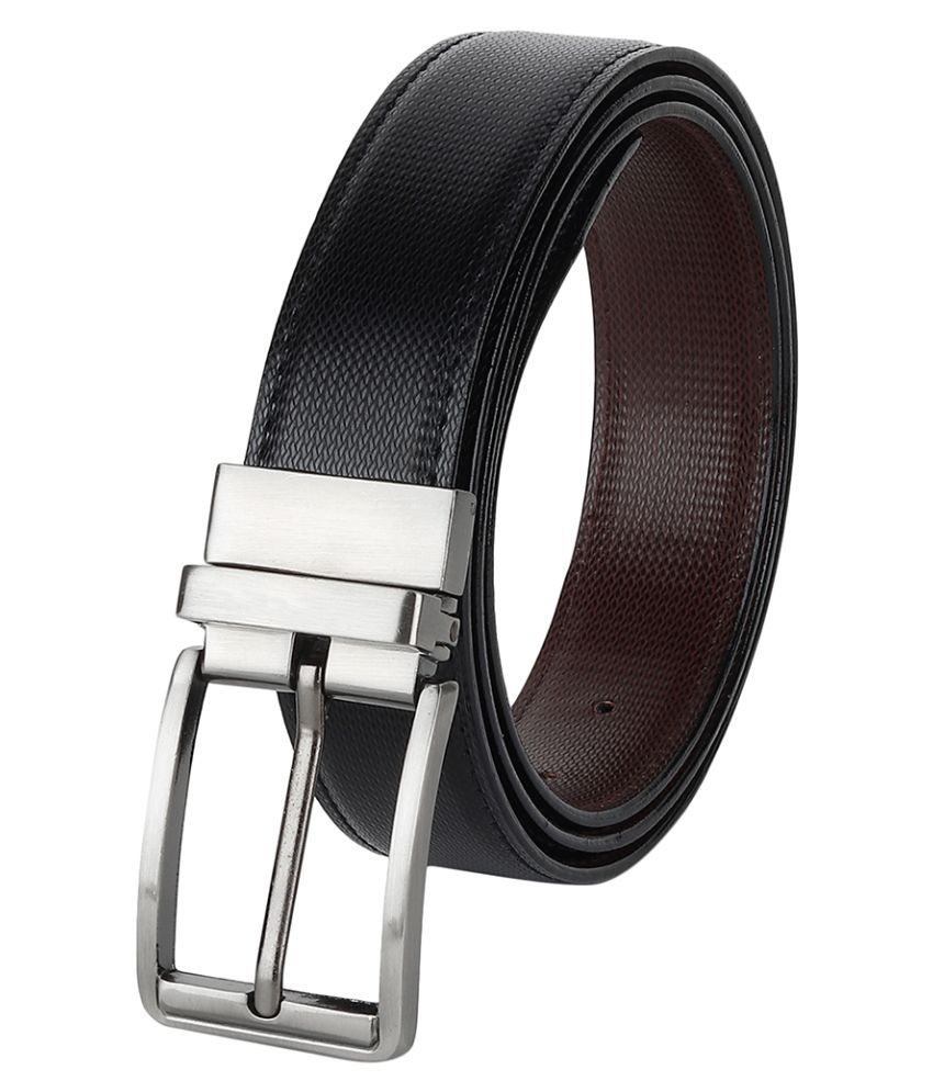     			SUNSHOPPING Black PU Formal Belt