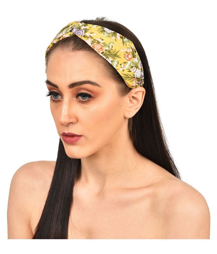     			Vouge Yellow Casual Hair Band