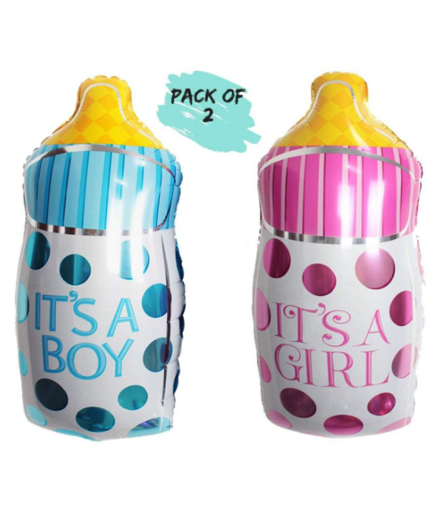 Blooms Mall baby's bottle foil Balloon ( Pack of 2 )