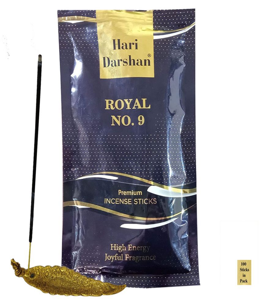 Hari Darshan Royal No 9 Premium Agarbatti | High Energy and Joyful Fragrances Ã¢ÂÂ Pack of 3, 100 Stick in Each Pack