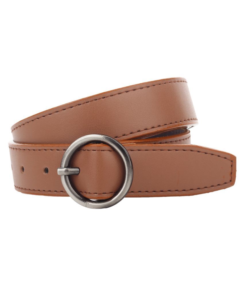     			Loopa Tan PU Casual Belt