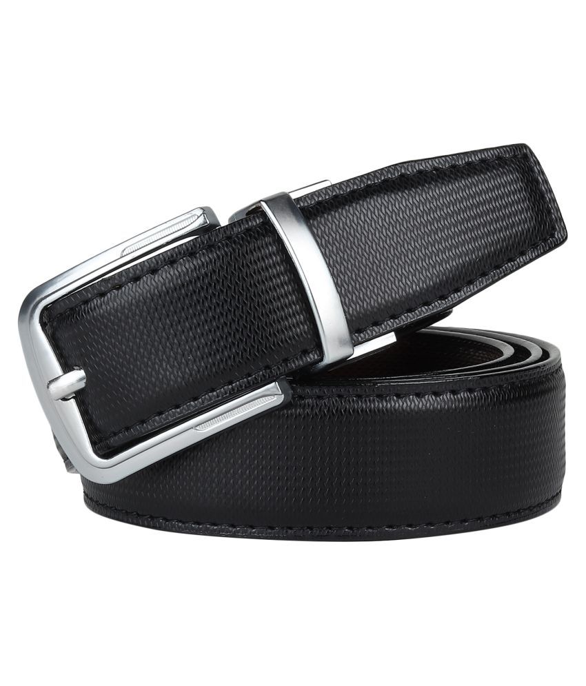     			SUNSHOPPING Black PU Formal Belt