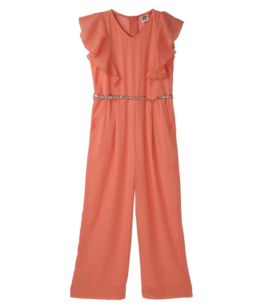     			Cub Mcpaws - Coral Rayon Girls Jumpsuit ( Pack of 1 )