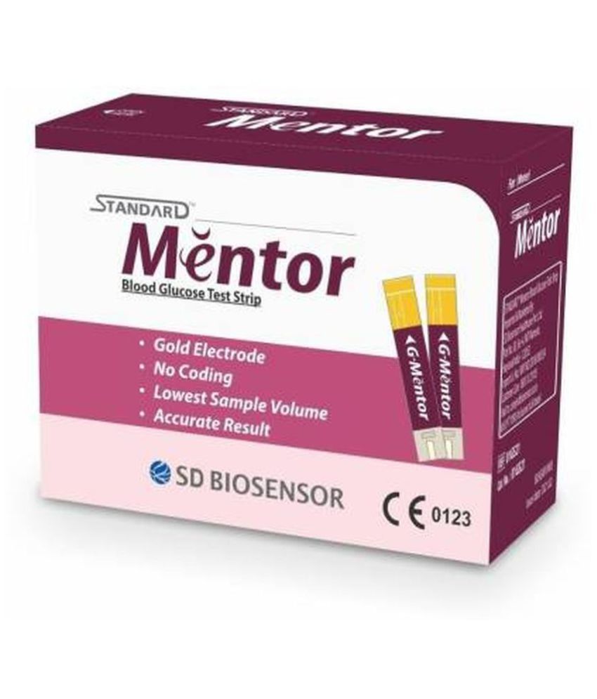 pyramide Nogen som helst Brawl SD BIOSENSOR STANDARD MENTOR MENTOR Blood Glucose 50 Strip Mentor Test  Strips 12/2022: Buy Online at Best Price in India on Snapdeal