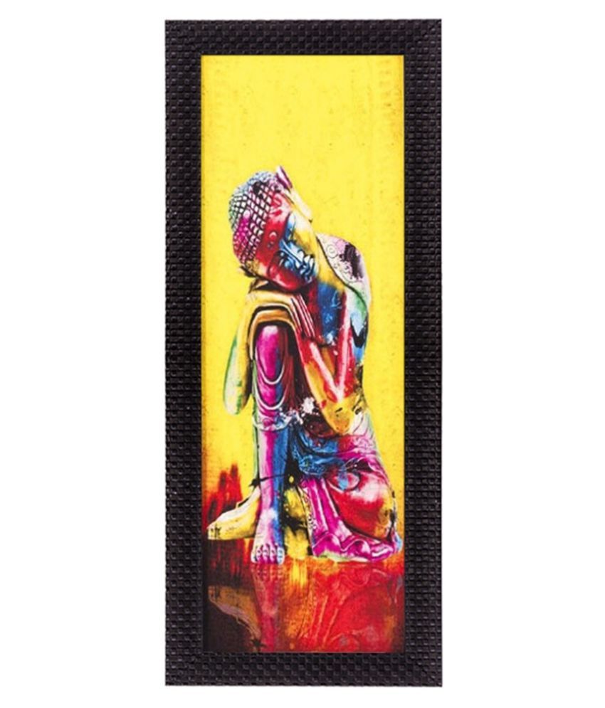     			eCraftIndia Mighty Lord Buddha Satin Matt Texture UV Art Painting