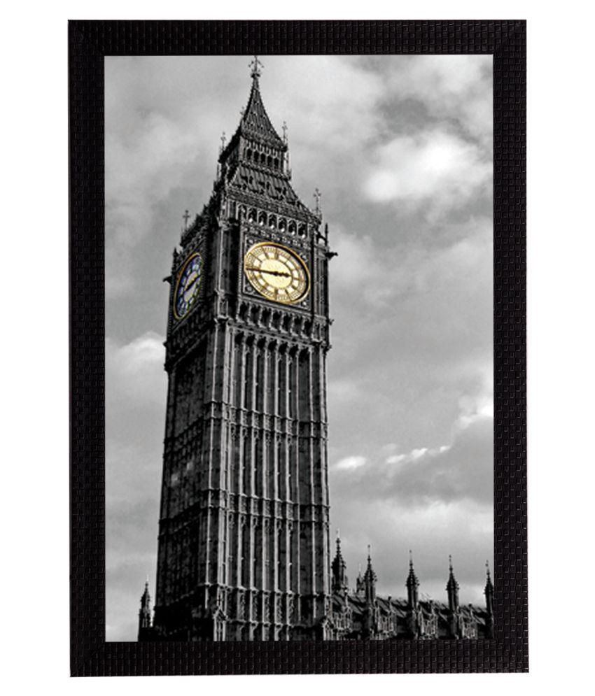     			eCraftIndia London Clock Tower Satin Matt Texture UV Art Painting