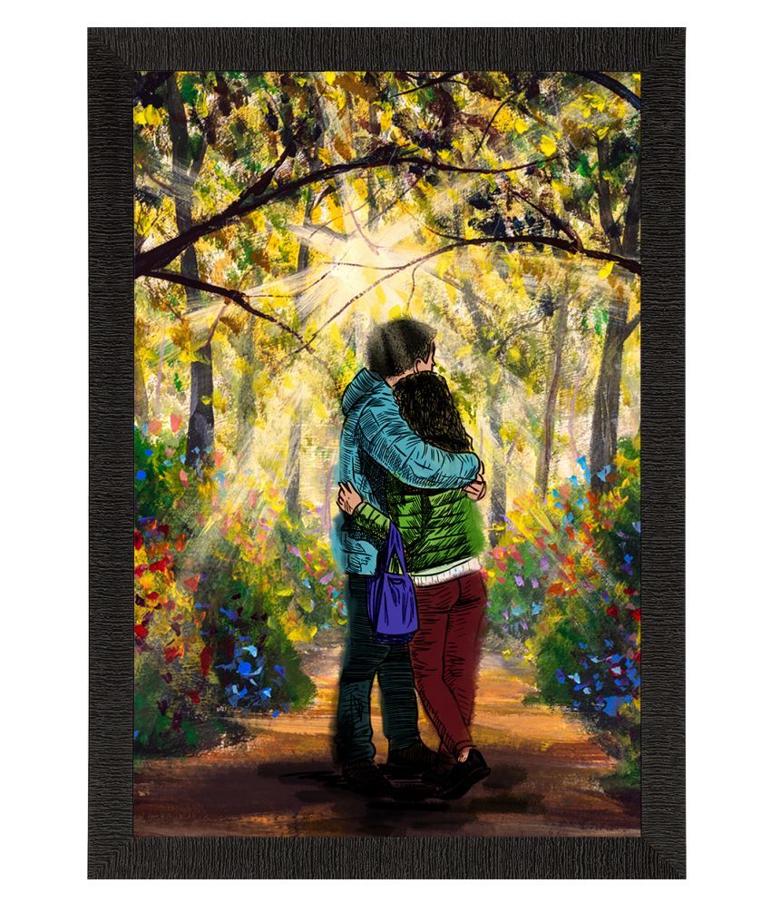     			eCraftIndia Synthetic Painting With Frame