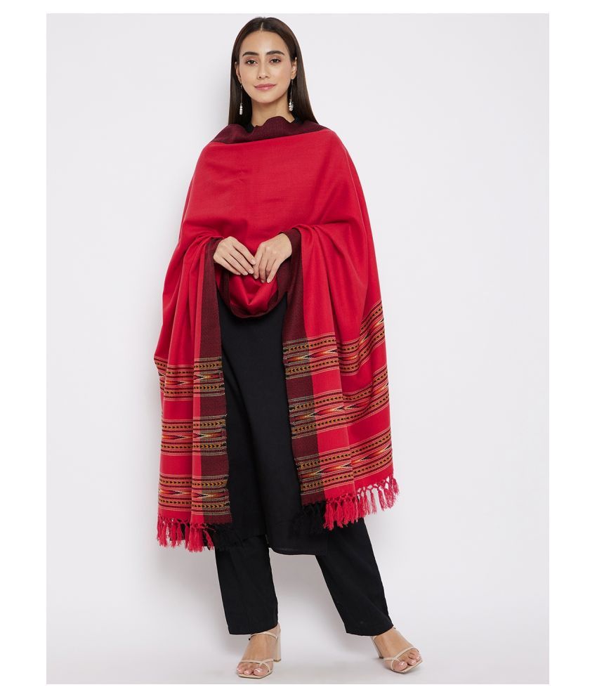     			VERO AMORE Red Shawl - Single