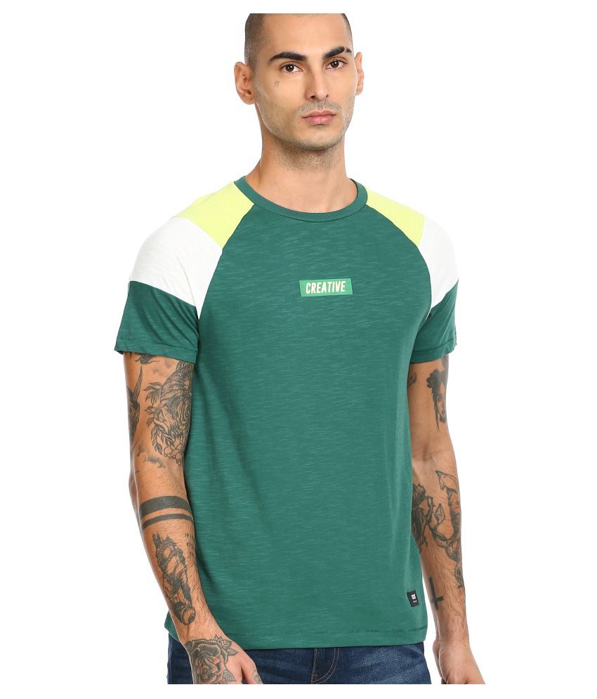     			Colt - Green Cotton Regular Fit Men's T-Shirt ( Pack of 1 )