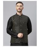 Hangup Black Polyester Nehru Jacket Single Pack