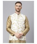 Hangup White Polyester Nehru Jacket Single Pack