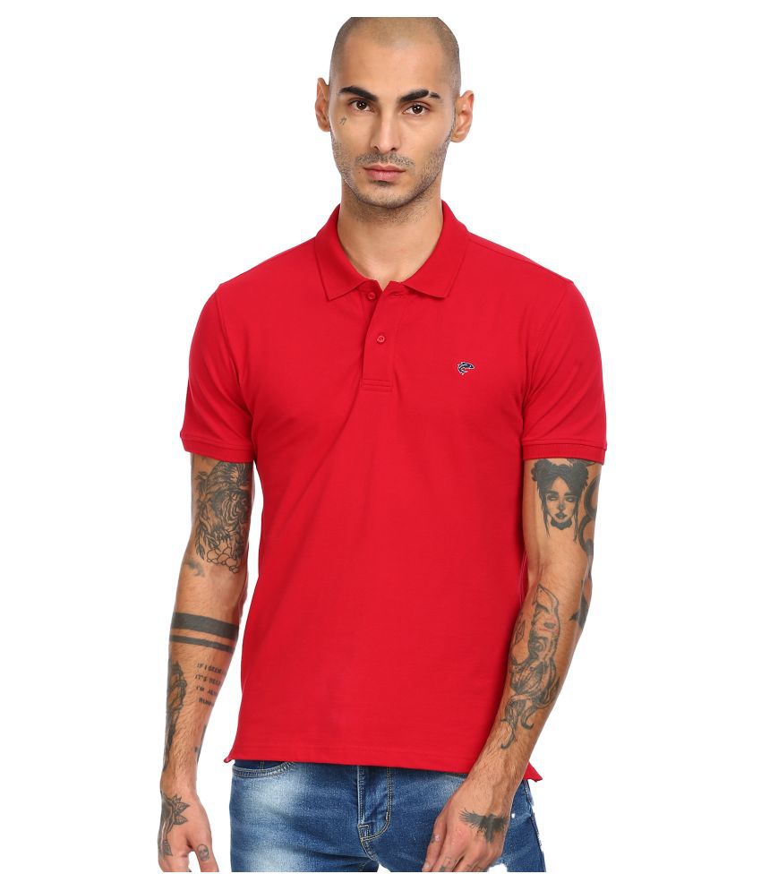     			Ruggers - Red Cotton Regular Fit Men's Polo T Shirt ( Pack of 1 )