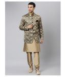 Hangup Brown Polyester Kurta Pyjama Set Pack of 3