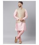 Hangup Pink Polyester Kurta Pyjama Set Pack of 3