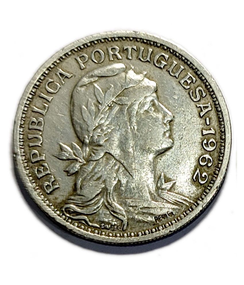 PORTUGAL 50 CENTAVOS (Liberty head right ) COPPERNICKEL COIN