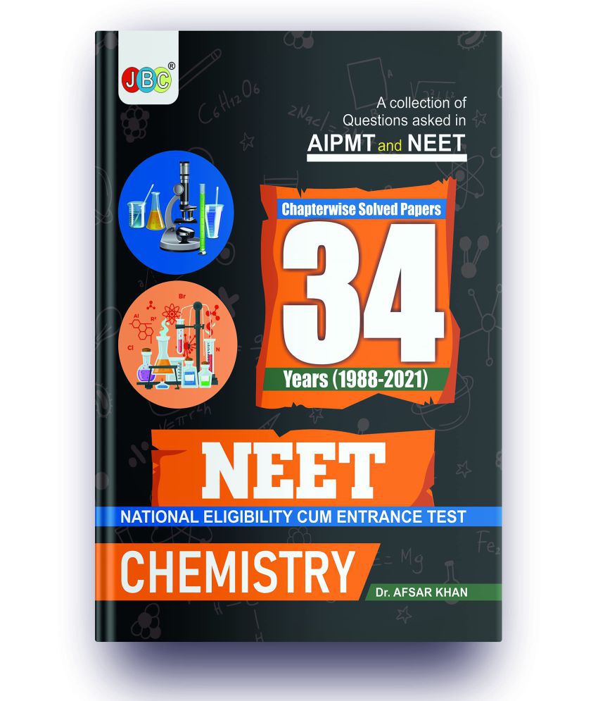     			Chemistry NEET 34 Previous Years Solved Papers Book NTA 34 Previous Year NEET Questions and Solutions Best NEET 2022 Preparation Book Revised Edition Every NTA Neet 34 Years Chemistry Questions