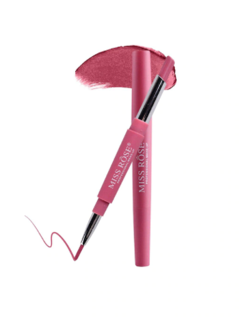 Miss Rose 2 In 1 Matte Finish Lipstick with Lip Liner (Flash of Pink Shade - 03, 2.1 gm)