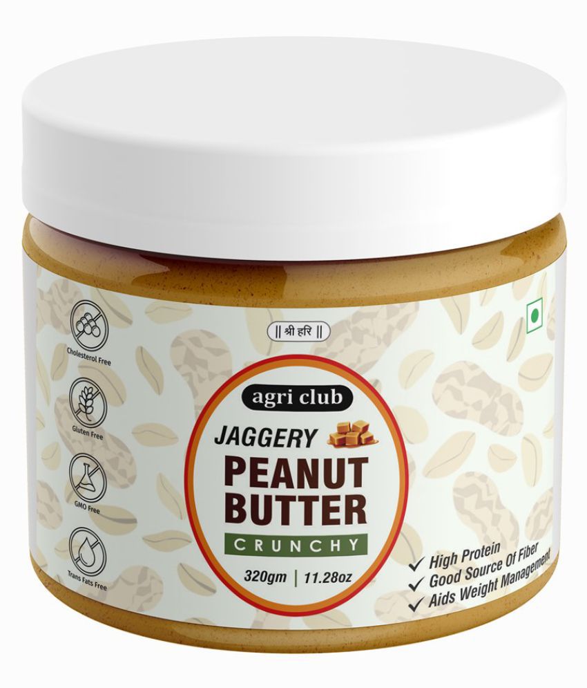     			AGRI CLUB Jaggery Peanut Butter Crunchy 320 gm