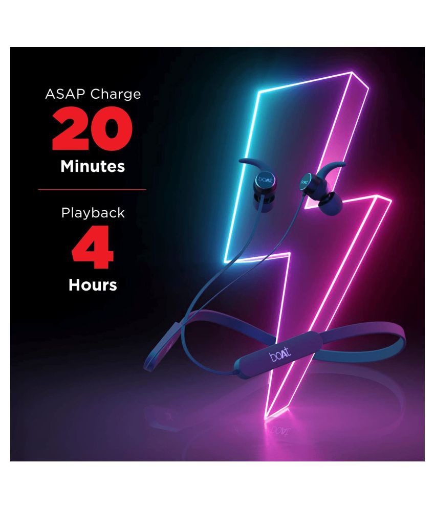 boAt Rockerz 255 Pro InEar Wireless Earphones with ASAP Charge, IPX5