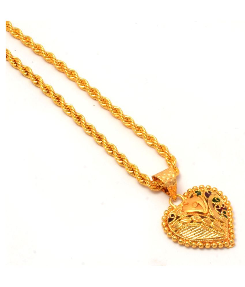     			Jewar Mandi - Golden Pendant ( Pack of 1 )