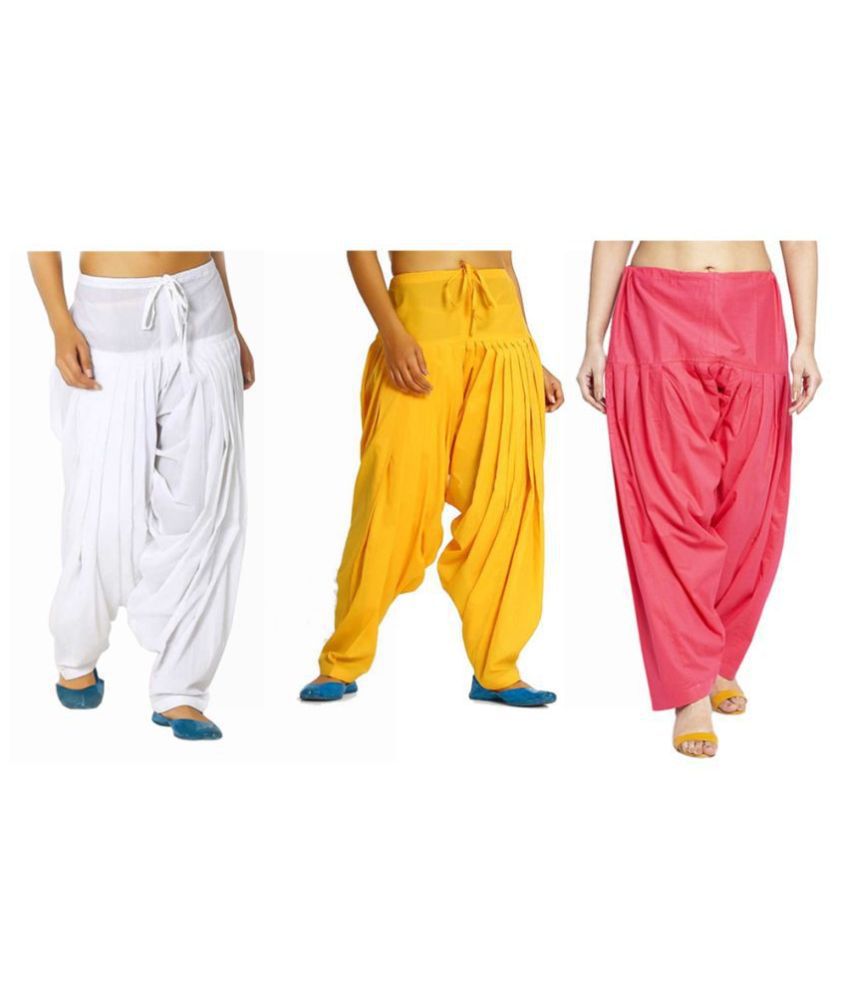 rbcraft Cotton Semi Patiala Salwar  Pack of 2 Price in India  Buy rbcraft  Cotton Semi Patiala Salwar  Pack of 2 Online at Snapdeal