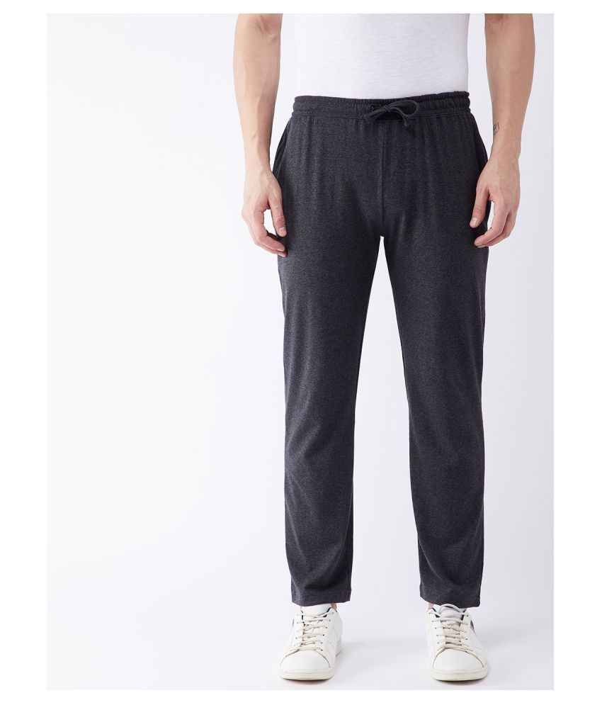 Gritstones Dark Grey Regular -Fit Flat Trousers Single