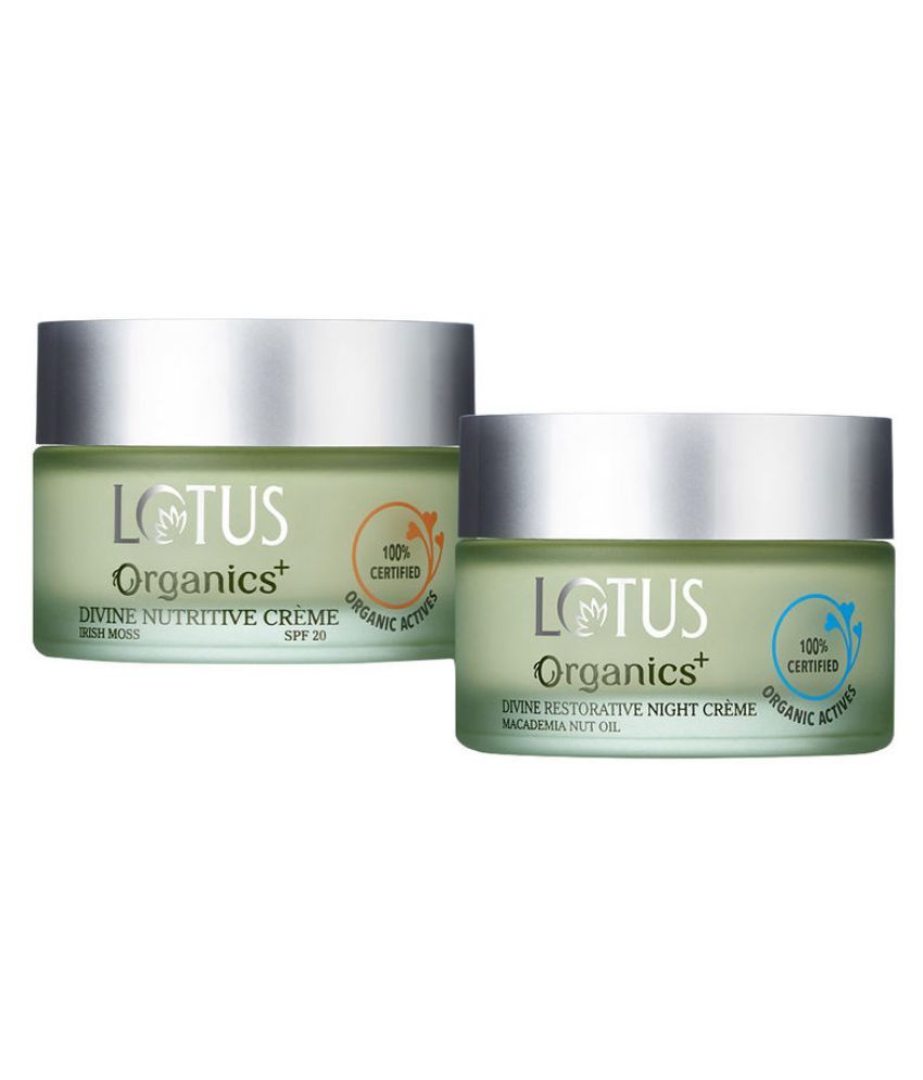     			Lotus Organics+ Divine Nutritive Day Cream50g & Night Cream50g (Pack of 2)