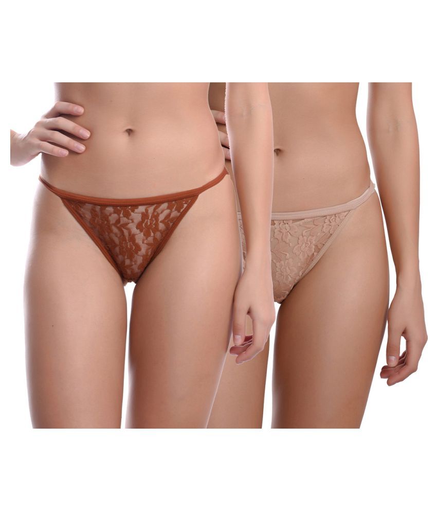     			Madam Pack of 2 Lace Women's Bikini Panties ( Multi Color )